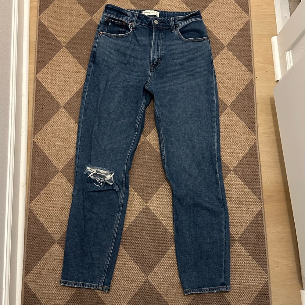 Abercrombie & Fitch Curve Love High Rise Mom Jeans